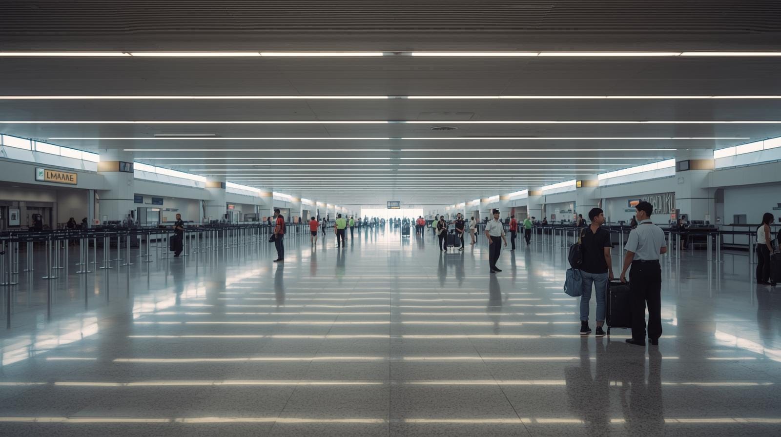 Bangkok Duong Muang Airport immigration hall